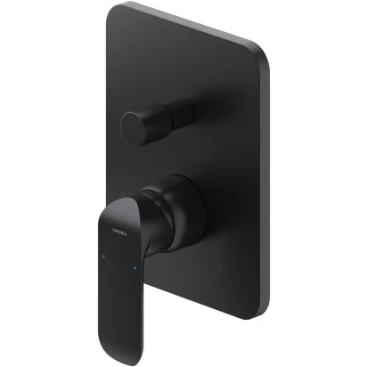 Bateria wannowo-prysznicowa podtynkowa Omnires SACRAMENTO SC2335XBL czarny