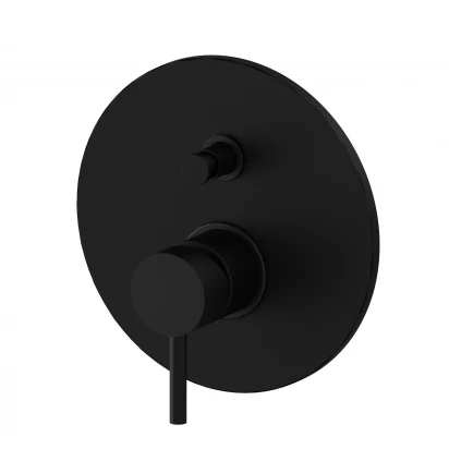 Bateria wannowo-prysznicowa podtynkowa Paffoni LIGHT LIG015NO czarny mat