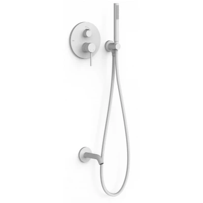 Zestaw wannowo-prysznicowy podtynkowy Rapid-box Tres STUDY EXCLUSIVE 26228006BM biała mat