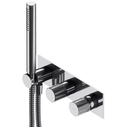 Bateria wannowo-prysznicowa podtynkowa z rączką prysznicową Omnires CONTOUR CT8035/1CR