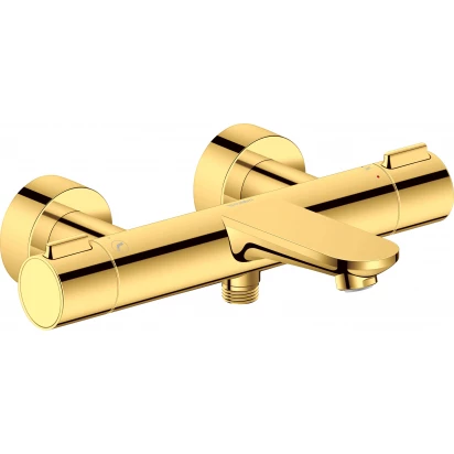 Bateria wannowo-prysznicowa ścienna termostatyczna Duravit WAVE WA5220000034 złoto polerowane