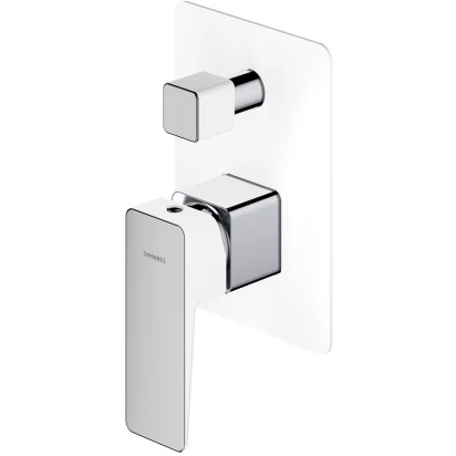 Biała bateria wannowa podtynkowa Omnires PARMA PM7435CRB