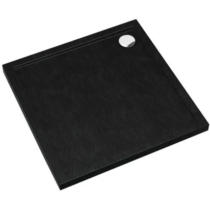 Brodzik akrylowy 90x90x4,5 Schedpol Schedline SHARPER BLACK STONE 3S.S1K-9090/C/ST