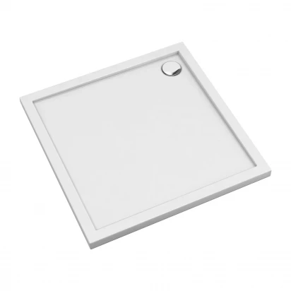 Brodzik akrylowy kwadratowy 80x80 Omnires MERTON MERTON80/KBP biały połysk