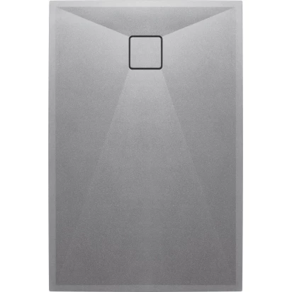 Brodzik granitowy prostokątny 100x80 Deante CORREO KQR S46B szary metalik