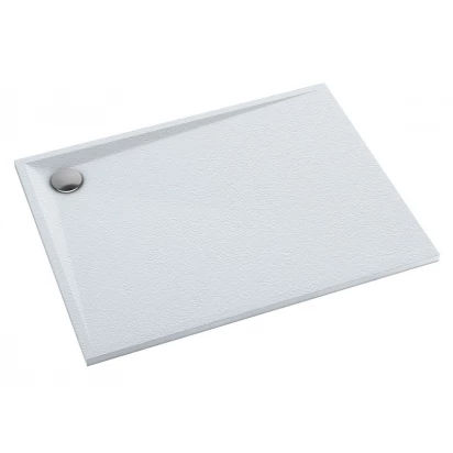 Brodzik kompozytowy prostokątny 90x100 Omnires STONE STONE90/100BM biały mat