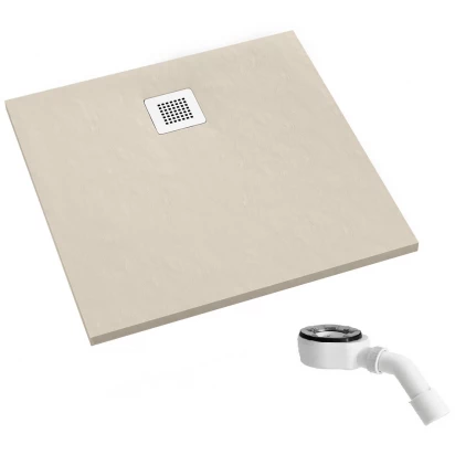 Brodzik konglomeratowy kwadratowy 100x100x3,5 Schedpol KALAIT CASHMERE STONE 3.3202/PK/ST-M2