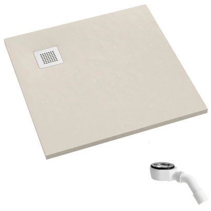 Brodzik konglomeratowy kwadratowy 80x80x3,5 Schedpol KALAIT CASHMERE STONE 3.3100/PK/ST-M2