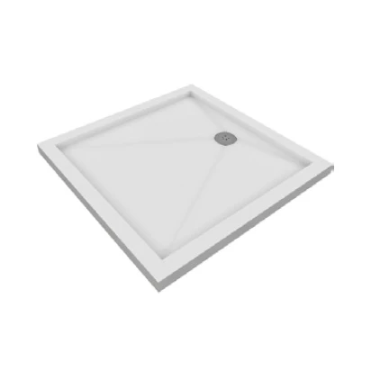 Brodzik kwadratowy 80x5,5 z obudową New Trendy CANTARE B-0136