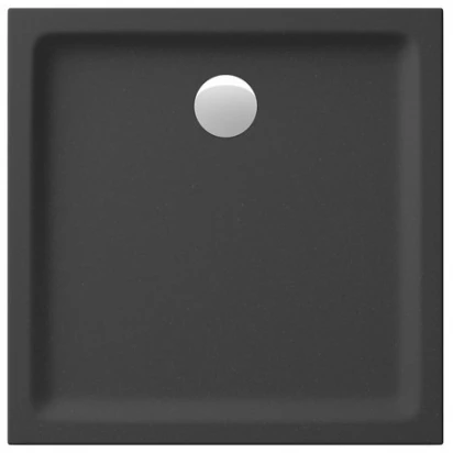 Brodzik kwadratowy 90x4 Cersanit TAKO S204-030 czarny mat