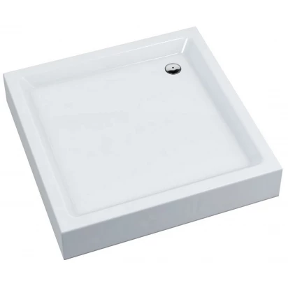 Brodzik kwadratowy 90x90 Omnires  INVEST PROJECT INVESTPROJECT90-KBP biały połysk