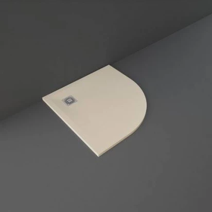 Brodzik półokrągły 100x100 RAK Ceramics FEELING RFQU100100S514 cappucino