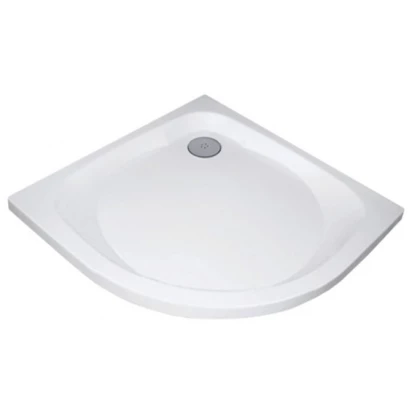 Brodzik półokrągły 80x5,5 z obudową New Trendy CANTARE B-0159