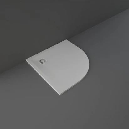 Brodzik półokrągły 90x90 RAK Ceramics FEELING RFQU009090S503 szary