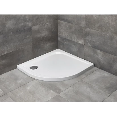 Brodzik półokrągły asymetryczny 100x90 Radaway DELOS E SDE1090-01L lewy