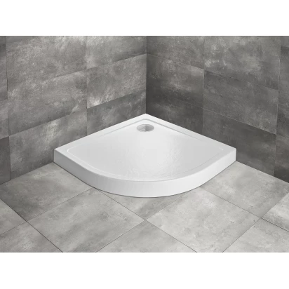 Brodzik półokrągły symetryczny 80x80 Radaway DOROS A COMPACT SDRA8080-05-04S stone white