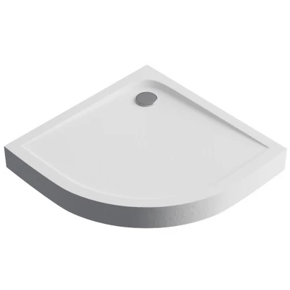 Brodzik półokrągły wysoki 90x90 Excellent SENSE COMPACT X BREX.1404.090.090.WHC biały struktura