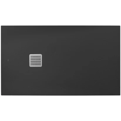 Brodzik prostokątny 100x80 + syfon Roca TERRAN AP1013E832001640 onyks
