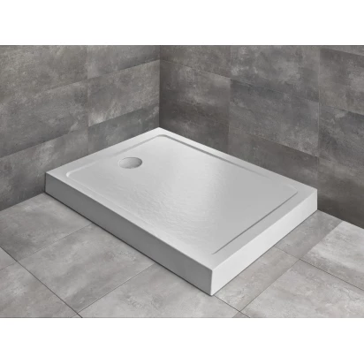Brodzik prostokątny 120x80x12 Radaway DOROS F COMPACT STONE SDRFP1280-05-04S biały