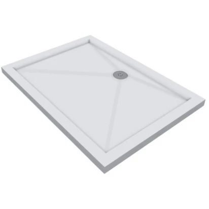 Brodzik prostokątny 120x80x5,5 z obudową New Trendy CANTARE B-0142