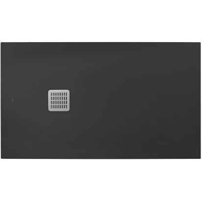 Brodzik prostokątny 160x100 + syfon Roca TERRAN AP1016403E801640 onyks