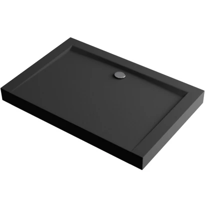Brodzik prostokątny wysoki 120x90 Excellent FORMA COMPACT X BREX.1403.120.090.BLC czarny struktura