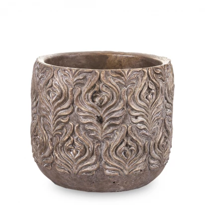 Cementowa osłonka brązowa złota doniczka 14 cm Copper 131023