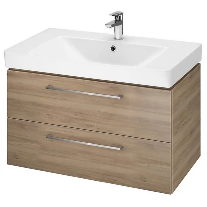 Cersanit MILLE Szafka z umywalką 80 cm S801-339-DSM orzech