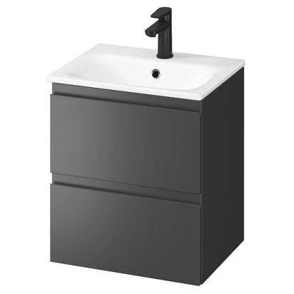 Cersanit MODUO-IN Szafka + umywalka 50 cm S801-471-DSM  antracytowa mat