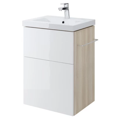 Cersanit SMART Szafka 47 cm pod umywalkę COMO 50 S568-016 biała / jasny jesion