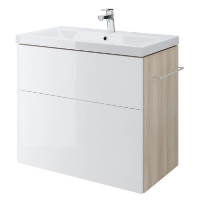 Cersanit SMART Szafka 77 cm pod umywalkę COMO 80 S568-020 biała / jasny jesion