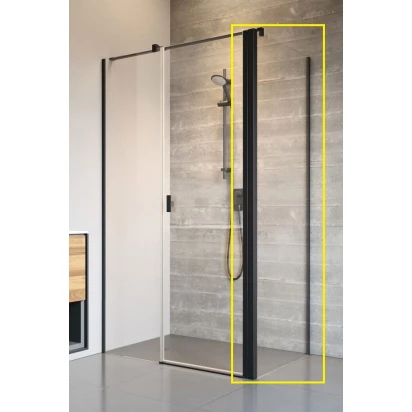 Czarna ścianka boczna S2 90x200 Radaway NES BLACK S2 10040090-54-01