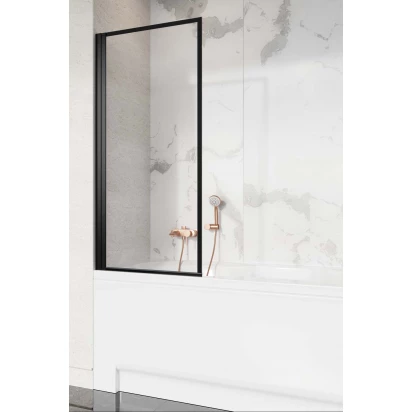 Czarny parawan nawannowy 80x150 Radaway NES BLACK PNJ I 10011080-54-56L Frame/lewy