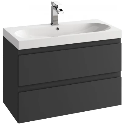 Defra COMO szafka podumywalkowa 80 cm 123-D-08008 grafit połysk