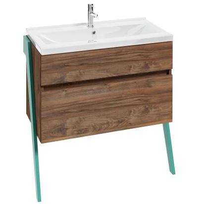 Deftrans OP-ARTY szafka podumywalkowa 85 cm 215-D-08003 orzech saleve / miętowy mat