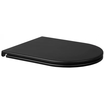 Deska sedesowa wolnoopadajaca Oltens HAMNES 45100300 czarny mat