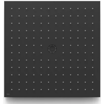 Deszczownica kwadratowa sufitowa podtynkowa 40,5x40,5 2-funkcje Tres 13495102NM czarny mat
