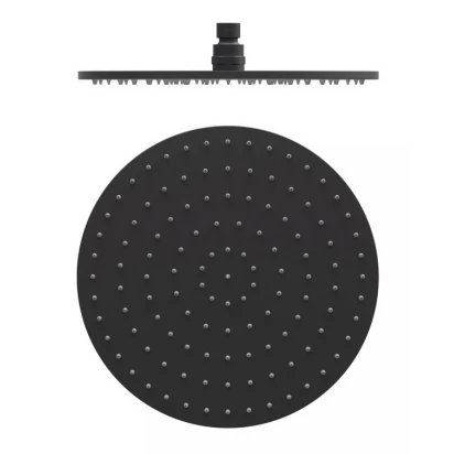 Deszczownica okrągła Tres 13413730NM czarny mat