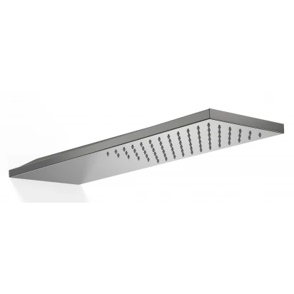 Deszczownica ścienna prostokątna 16x55 Tres BARRAS Y DUCHA EXCL 29990303KM czarna metalizowana