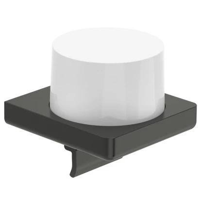 Dozownik szklany ścienny Roca TEMPO A817037NM0 brushed titanium black