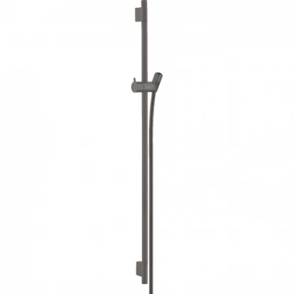 Drążek prysznicowy S Puro 90cm z wężem Hansgrohe UNICA 28631340 czarny chrom szczotkowany