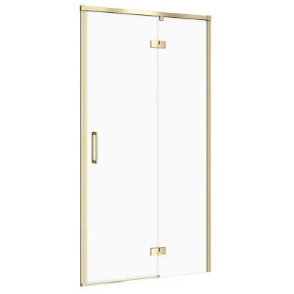 Drzwi kabiny przysznicowej na zawiasach 100x195 prawe Cersanit LARGA S164-063 złoty mat