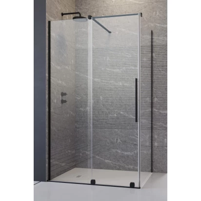 Drzwi prysznicowe 120cm Radaway FURO BLACK KDJ 10104622-54-01L,10110580-01-01 lewe