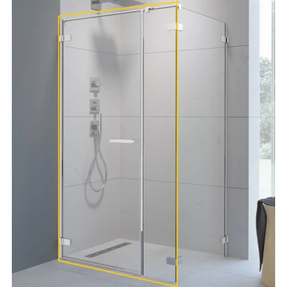 Drzwi prysznicowe 130x200 Radaway ARTA KDS I 386820-03-01L + 386102-03-01L lewe