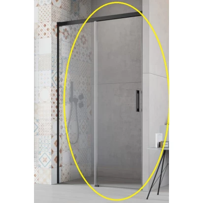 Drzwi prysznicowe 670 IDEA 8 BLACK DWJ 10330670-54-01L lewe