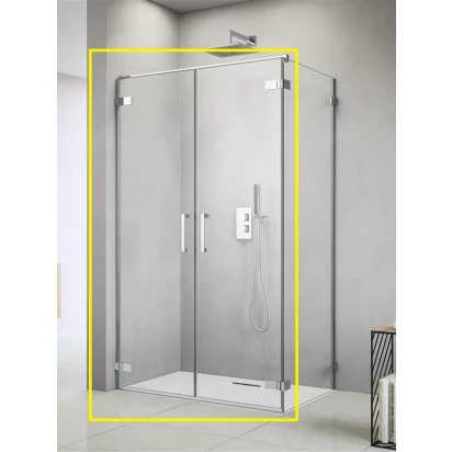 Drzwi prysznicowe 80 cm Radaway ARTA DWD+S 386180-03-01L, 386050-03-01R lewe