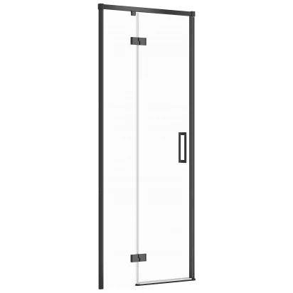 Drzwi prysznicowe 80x195 Cersanit LARGA S932-127 czarne/lewe wyprzedaż