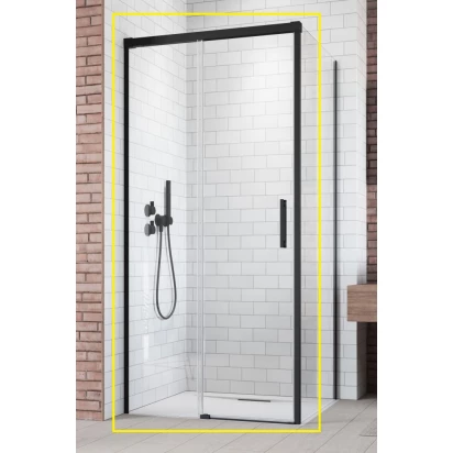 Drzwi prysznicowe do kabiny 100x200 Radaway IDEA BLACK KDJ 387040-54-01L lewe