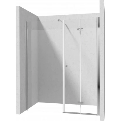 Drzwi prysznicowe do wnęki 170cm Deante KERRIA PLUS KTSX042P,KTS 011X,KTS 039P ścianka 90 + d/składane 80