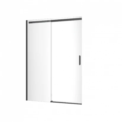 Drzwi prysznicowe wnękowe 140x200 cm Excellent ROLS KAEX.2612.K.1400.BL czarny mat